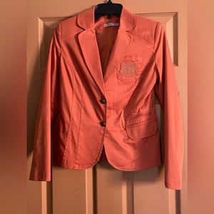 Women Blazer, brick color,size s.